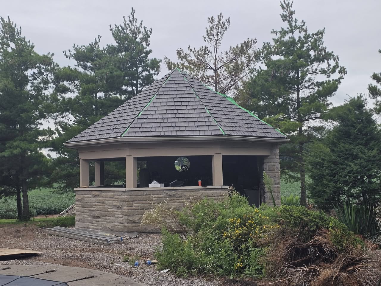 Enviroshake Estate — Turret & Gazebo Detail — completed roofing work in Niagara Region (photo 3 of 3)